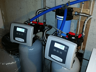 water tank control installation